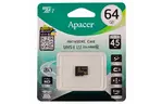Карта памяти Apacer 64GB microSDXC Class10 UHS-I (AP64GMCSX10U1-RA)