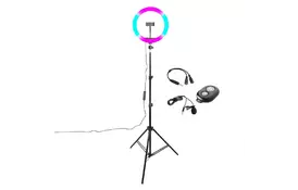 Набор блогера XoKo BS-600+ stand 65-185cm with RGB LED, microphone, remote cont (BS-600+) - Фото