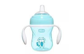 Поїльник-непроливайка Chicco Transition Cup 4м + 200мл. Блакитна (06911.20) - Фото
