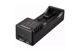 Зарядное устройство для аккумуляторов LiitoKala 1 Slot, LED дисплей, USB, Li-ion/Ni-MH/Ni-Cd/AA/ААA/AAAA/С (Lii-100) - Фото