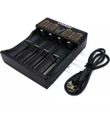 Зарядное устройство для аккумуляторов LiitoKala 4 Slots, LCD дисплей, Li-ion/Ni-MH/Ni-Cd/AA/ААA/AAAA/С (lii-402)