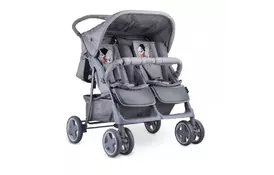 Коляска Lorelli TWIN grey cool cat (TWIN- grey cool cat) - Фото