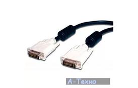 Кабель мультимедийный DVI to DVI 24+1pin, 10.0m Atcom (10702) - Фото