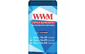 Стрічка до принтерів 10мм х 10м HD (К.) Black WWM (R10.10H) - Фото