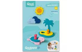 Іграшка для ванної QUUT Пазл-головоломка Острів і черепаха (171942) - Фото