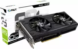 Видеокарта PALIT GeForce RTX 3060 Dual OC (NE63060T19K9-190AD) LHR - Фото