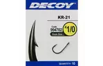 Крючок Decoy KR-21 Black Nickeled 1/0 (10 шт/уп) (1562.02.97)