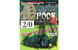 Крючок Decoy Worm21 Digging Hook 4/0 (5 шт/уп) (1562.02.54) - Фото