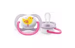 Пустышка Philips AVENT Ultra Air Animal для девочек 0-6 мес (SCF080/06)