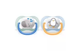 Пустышка Philips AVENT Ultra Air Animal для мальчиков 0-6 мес (SCF080/05) - Фото
