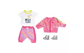 Аксесуар до ляльки Zapf Набір одягу Baby Born Трендовий Рожевий (828335) - Фото