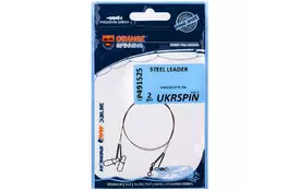 Повідець UKRSPIN Orange Spinning плетений сталь AFW 1х19 12см 5кг (10lb)/0.2мм (1590.01.52) - Фото Повідець UKRSPIN Orange Spinning плетений сталь AFW 1х19 12см 5кг (10lb)/0.2мм (1590.01.52) - Фото