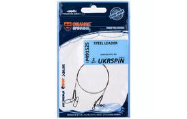 Поводок UKRSPIN Orange Spinning плетеный сталь AFW 7х7 15см 7кг(15lb)/0.28мм (1590.01.58) - Фото