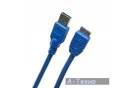 Дата кабель USB 3.0 AM to Micro B 0.5m EXTRADIGITAL (KBU1625) - Фото