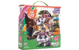 Пазл Vladi Toys 44 Котенка На ферме (VT1722-01) - Фото