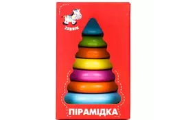 Розвиваюча іграшка Vladi Toys Пірамідка велика кольорова (ZB1010-01) - Фото