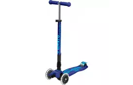Скутер Micro Maxi Deluxe LED Темно-синий (MMD099) - Фото