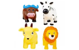 Іграшка для ванної BeBeLino Тварини-пирскавки Зоопарк, 4 шт (58004) - Фото