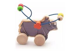Развивающая игрушка Мир деревянных игрушек Лабиринт-каталка Носорог (Д365) - Фото