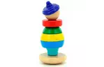 Развивающая игрушка Мир деревянных игрушек Пирамидка Клоун 2 (814)