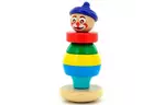 Развивающая игрушка Мир деревянных игрушек Пирамидка Клоун 2 (814)