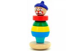 Розвиваюча іграшка Світ дерев'яних іграшок Пірамідка Клоун 2 (814) - Фото