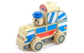 Розвиваюча іграшка Світ дерев'яних іграшок Поліцейська машина (Д059) - Фото