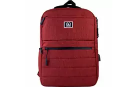 Рюкзак шкільний GoPack Сity 167-2 бордовий (GO21-167M-2) - Фото