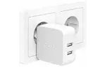Зарядное устройство Belkin Playa Home Charger 12W DUAL USB 2.4A, white (PP0007VFC2-PBB)