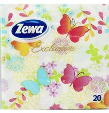 Салфетки столовые Zewa Set Luxury 3-слойные бабочки 20 шт (9011111135032)