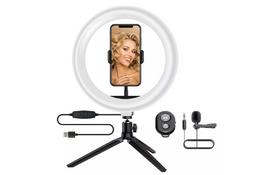 Набор блогера ACCLAB AL-LR101MB 4in1 Ring of Light, Holder, mic., Bluetooth butto (1283126502057) - Фото