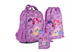 Рюкзак шкільний Kite My Little Pony 555 Набір (SET_LP21-555S) - Фото