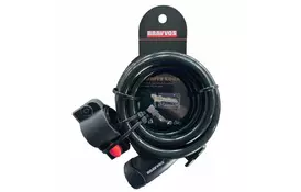 Замок велосипедный Bravvos LOC-065-110 Key 12mm х 1500mm Black (LCK-035) - Фото