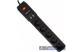 Сетевой фильтр питания Defender DEFENDER DFS 453 3m 5 роз. 2 USB порта (99043) - Фото