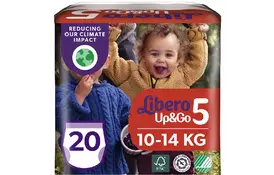Підгузник Libero UpGo 5 10-14 кг 20 шт (7322541089591) - Фото