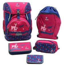 Рюкзак школьный Deuter Набор 5 пр OneTwoSet Sneaker Bag 5018 magenta deer (3880017 5018 (SET))