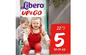 Підгузник Libero Up & Go 5 (10-14 кг) 22 шт (7322540686562) - Фото
