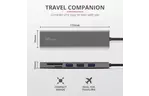 Концентратор Trust HALYX FAST 3USB+CARD READER USB-C ALUMINIUM (24191_TRUST)