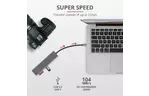 Концентратор Trust HALYX FAST 3USB+CARD READER USB-C ALUMINIUM (24191_TRUST)