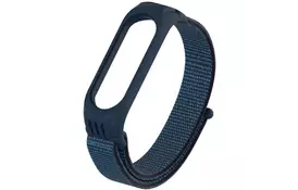 Ремешок для фитнес браслета Armorstandart Sport Loop для Xiaomi Mi Band 5 Dark Blue (ARM56867) - Фото