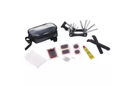 Велосумка нарамная Bravvos KL-9812C + мультитул, лопатки, латки, клей (BIB-013) - Фото