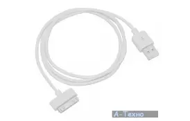 Дата кабель USB 2.0 AM to Apple 30pin 1.0m PowerPlant (DV00DV4045) - Фото