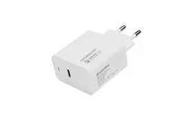 Зарядное устройство ColorWay Power Delivery Port USB Type-C (20W) white (CW-CHS023PD-WT) - Фото