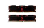 Модуль памяти для компьютера DDR4 8GB (2x4GB) 3000 MHz IRDM Black GOODRAM (IR-X3000D464L16S/8GDC)
