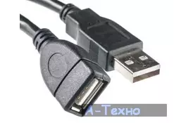 Дата кабель USB 2.0 AM/AF 3.0m PowerPlant (KD00AS1211) - Фото