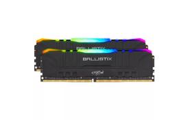 Модуль памяти для компьютера DDR4 64GB (2x32GB) 3200 MHz Ballistix Black RGB MICRON (BL2K32G32C16U4BL) - Фото