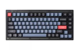 Keychron Клавиатура V1 84 Key QMK Gateron G PRO Red Hot-Swap RGB Frosted Black - Фото