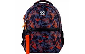Рюкзак школьный GoPack Сity 161-1 черный, оранжевый (GO21-161M-1) - Фото