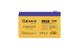 Батарея к ИБП GEMIX GBM 12В 7 Ач (GBM1207) - Фото
