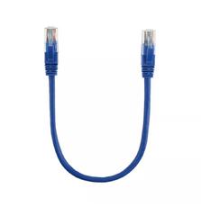 Патч-корд 0.3м, RJ-45, Cat.5e, CU, медь, синий Ritar (PCR-CU/0.3Be / 00220)